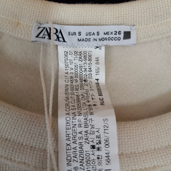 Zara NWTS cream pull over - Picture 7 of 7